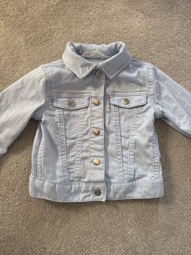 Frozen denim jacket girl size 2-3 years