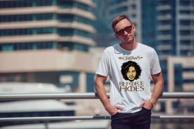 Crows Before Hoes John Snow Game Of Thrones Inspired Men's T-shirt Tee Top Shirt