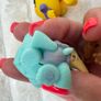 Set of 3 LPS Littlest Pet Shop 593 Yellow Spider Purple Bow 613 Turtle Monkey 600 Used PLease see pictures Image 7