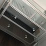 mirror and glass Chester drawers Image 3