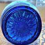 Vintage cobalt blue decorative vase Image 4