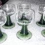 6 green  Alsace glasses Image 2