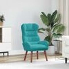 Relaxing Chair Turquoise 69 x 74 x 93 cm Velvet