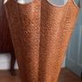Copper and brass umbrella stand. Image 2