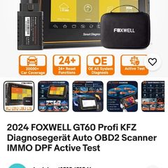 New Foxwell GT60 Professional OBD2 Automotivo Scanner 24+ Reset ABS SAS TPMS Reset ODB 2 OBD2 Scanner All System Diagnostic Tool 2 years  free update,