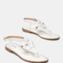 Lovely White Sandals with Sparkly Gems size 6 Image 3