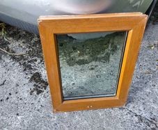 Brown Oak Colour PVC Double Glazed window- Good quality