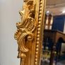 Ornate French Style Carved Scroll Mirror in Gilt Finish Image 4