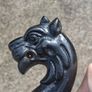 19th Century Foo Dog Cast Iron Bootscraper/Fire Dog Image 4