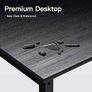Writing Computer Desk, Office Work Desk for student and worker, Laptop Table with Storage Bag and Headphone Hook,Modern Simple Style Desks for Bedroom, Home, Office(80x50x75cm) Image 4
