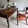 Antique Library Table/Desk & Chair Image 2