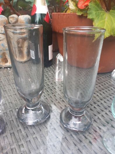 7 x antique glasses, bought in Vienna, no damage, D18