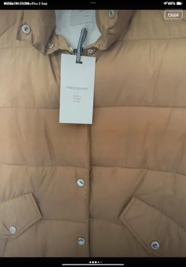 gilet Bnwt Freequent brand mustard gilet size small