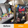 Car Back Seat Organizer with Touch Screen Tablet Holder Automatic Storage Pocket Protector for Travel Image 2