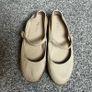 Prada Gabardine Canvas Mary Jane Sz 4.5UK 37 Beige Canvas Platform Espadrille Image 2