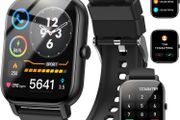 Nerunsa P66D Unisex Smartwatch, 1.85 Inch Touchscreen IP68 Waterproof Fitness