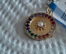 ladies silver chain and pendant