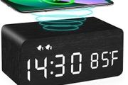 Wireless Charge Alarm VIDO Clock 5W LED Light Display + Charge your phone on the top of clock.