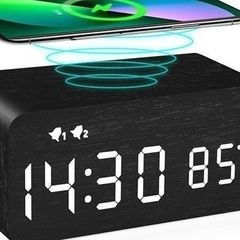 Wireless Charge Alarm VIDO Clock 5W LED Light Display + Charge your phone on the top of clock.