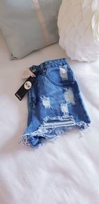 Boohoo Ripped Mom Shorts - Size 8