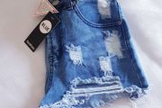 Boohoo Ripped Mom Shorts - Size 8