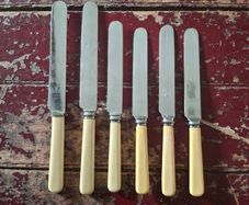 Faux Bone Handle Knives