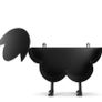 BRAND NEW Paper Towel Holder Black Sheep Crafts Bathroom Rack Ornaments Image 2