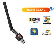 USB Wifi Adapter 150Mbps 2.4 ghz Antenna USB 802.11n/g/b Ethernet Wi-fi dongle RTL8188 Wireless Network Card for PC Windows