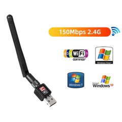 USB Wifi Adapter 150Mbps 2.4 ghz Antenna USB 802.11n/g/b Ethernet Wi-fi dongle RTL8188 Wireless Network Card for PC Windows