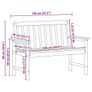 Garden Bench Black 120 x 59 x 88 cm HDPE Image 4