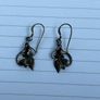 Garnet and sterling silver earrings Image 2