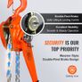 Manual Lever Chain Hoist, 3 Ton 6600 lbs Capacity 10 FT Come Along, G80 Galvanized Carbon Steel with Weston Double-Pawl Brake, Auto Chain Leading & 360 Rotation Hook, for Garage Factory Dock Image 3