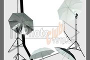 3mx3.6m Umbrella Light Black White Backdrop Stand kit
