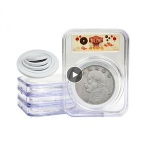 0546 10Pcs Universal 46mm Coin Holder Capsule Organizer Box Display Slab with Foam