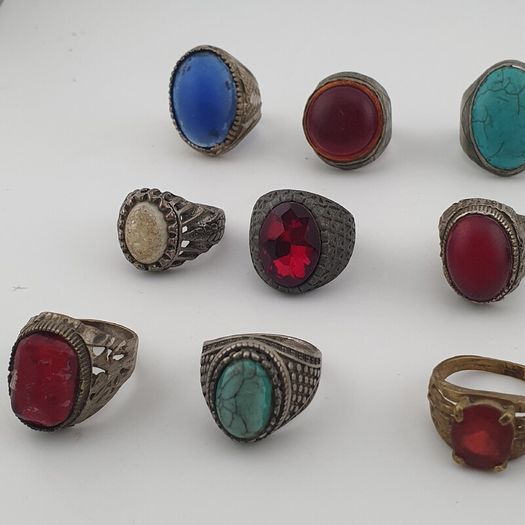 15 Old Brass Rings Traditional Mixed Design Collection