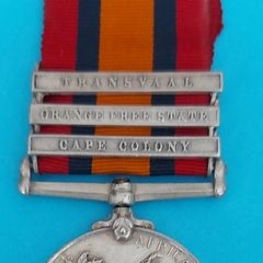 Victorian Queen South Africa Medal 3 bars 1st Essex Reg