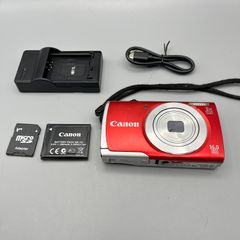 Canon PowerShot A2500 16.0MP Compact Digital Camera Red - Full Kit - READ