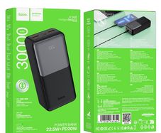 Hoco J136B Sirui 22.5W+PD20W Fully Compatible Power Bank 30000mAh Black