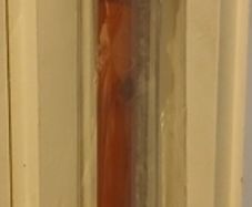Wooden curtain pole walnut