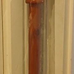 Wooden curtain pole walnut