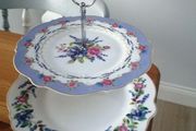 Two tier new china cake stand large plates