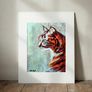 Rusnya The Cat - A3 Burnt Orange Cat Portrait on Paper Image 4