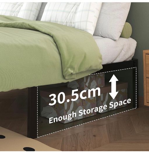 3ft Single Bed Frames with Rounded Corner Legs, Heavy Duty Metal Bed Frame Single with Steel Slats Support, Single Bed 36 cm High, Noise Free, Easy Assembly Amazon's Choice