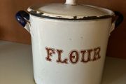 Enamel Vintage Floor Pot