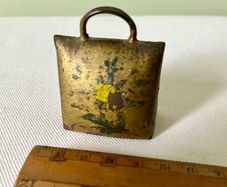 Antique brass Swiss cow or goat bell