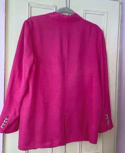 Fab Zara Cerise Pink Blazer & Trousers  Both Size Large UK 12