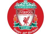 Liverpool football edible cake topper 7'