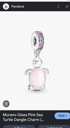Pandora pink turtle charm (70eur in store)