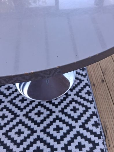 Grey dining table