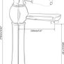 Basin Mixer Taps High Rise Basin Tap Traditional Tall Faucet with Ceramic Handle Anti-Drip Classic Brass Taps with Hose Swivel Spout Retro Style Polished Chrome for Countertop Image 2